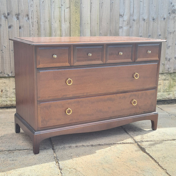 Stag Minstrel 4 over 2 chest of drawers, custom painted in any colour to suit your bedroom décor, by Shel's Shabby Chic, Stotfold.