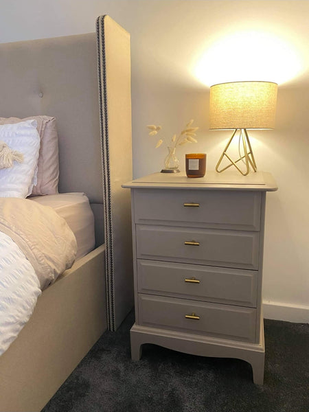 Leoni's own photo of Stag bedside table in her home.