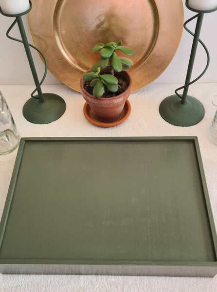 CHATEAU TRAY Angel's Potagerie, Wooden Serving Breakfast Tea Tray, made to order