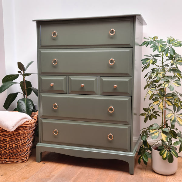 STAG CHEST of DRAWERS, bedroom storage, custom painted for you