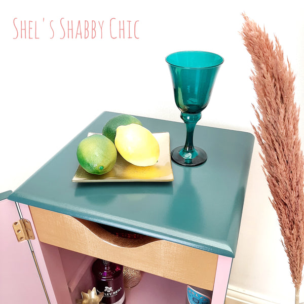 MINI DRINKS CABINET in Art Nouveau design "Lucille"