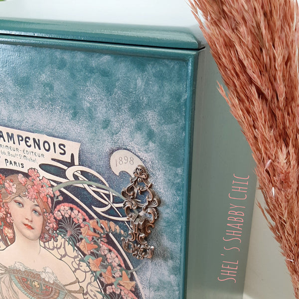 MINI DRINKS CABINET in Art Nouveau design "Lucille"