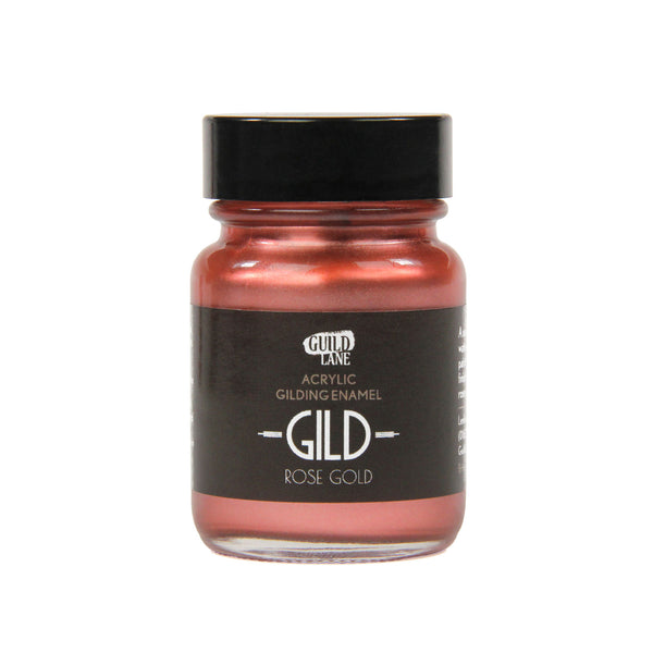 GILD ROSE GOLD PAINT, metallic, acrylic gilding enamel by Guild Lane