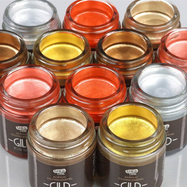 GILD ROSE GOLD PAINT, metallic, acrylic gilding enamel by Guild Lane