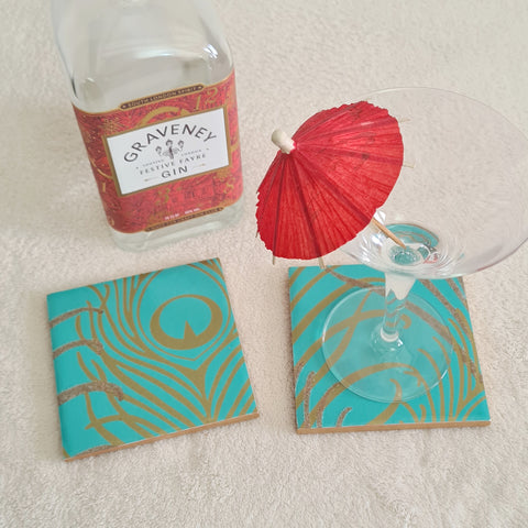 WALLPAPER COASTERS, Various Handmade Designs for your Coffee Table