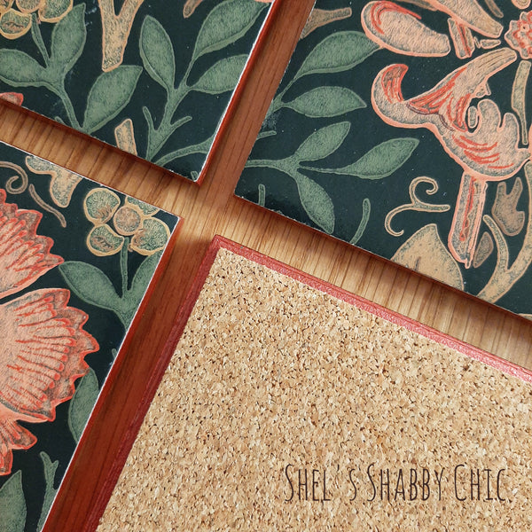 WILLIAM MORRIS COASTER SET in Compton, elevate your coffee table