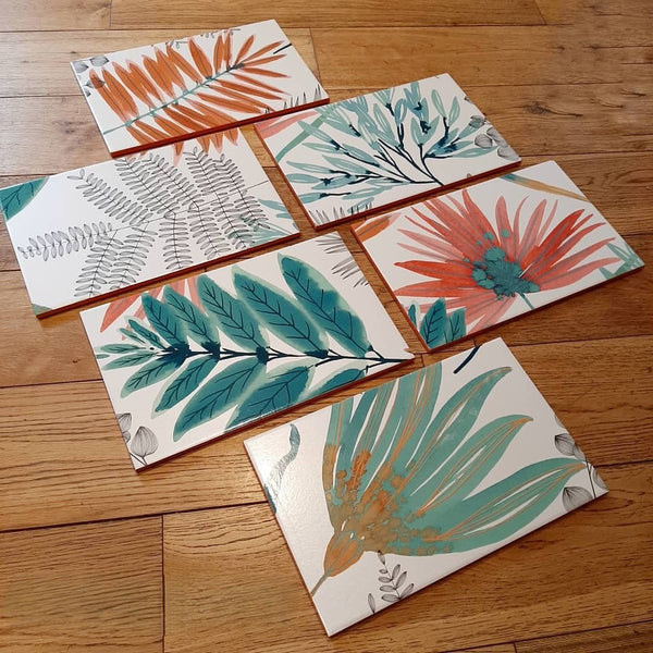 Custom Ceramic Placemats & Coasters | Handmade from Your Own Wallpaper