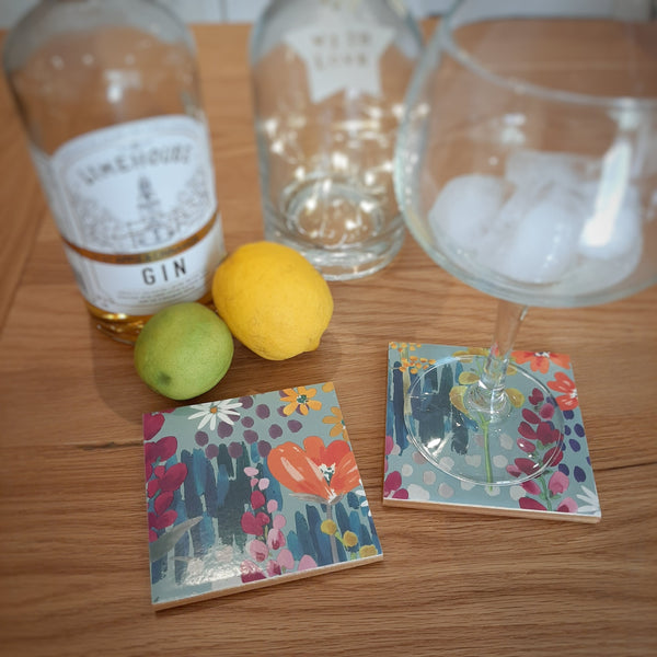 WALLPAPER COASTERS, Various Handmade Designs for your Coffee Table