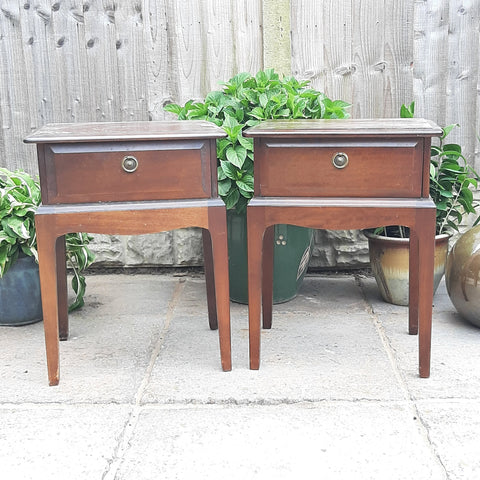 Pair Stag Minstrel 1 drawer bedside tables, custom painted for you by Shel's Shabby Chic, Stotfold